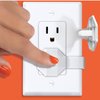 Socket Sitter: Always Connected, Never Lost! No Choking Hazard! Child Safety Cover, Electrical Outlet Cover, Plug Protector, Socket Protector (Pack of 6, Covers 12 outlets) (Crisp White)