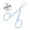 Cocos Safety Baby Nail Scissors, Baby Nail Clippers for Fingernail and Toenails, Small Scissors for Toddlers, Infant, Adults and Kids – Stainless Steel Blunt Tip + Storage Case