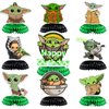 Baby Yoda Birthday Party Decorations Honeycomb Centerpiece, Baby Yoda 3D Party Supplies, Baby Yoda Party Favors for Table Centerpiece Party