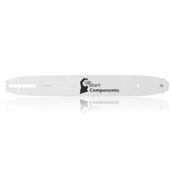UpStart Components 2 Pack Replacement 14" Single Rivet Chainsaw Guide Bar for Echo CS-310 Chainsaw (14" Length, 3/8" Pitch, 0.050" Gauge, 52 Drive Links, 7 Sprocket Nose Tooth)