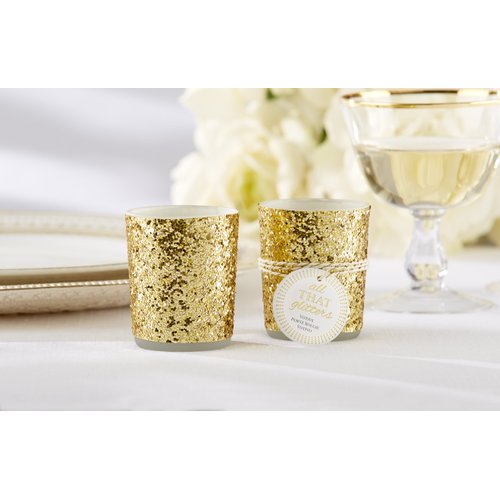 Kate Aspen "All That Glitters" Gold Votive/Tealight Holder