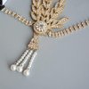 1920s Flapper Headband Great Gatsby Hair Hoops Rhinestone Crystal Tassel Headdress Leaf Pearl Headwear Headpiece Women Girls Hairband Hair Band Party Decoration Cosplay Costume Hair Accessories Golden