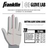 Franklin Sports Youth Teeball Batting Gloves - Youth Flex - Kids Batting Gloves for Teeball, Baseball, Softball - Black/White - Tee Ball Extra Small