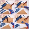 24 Pieces Glue Gun Sealing Wax Sticks for Wax Seal, Mini Envelope Glue Gun Sealing Wax for Wedding Invitations, Cards Envelopes, Snail Mails, Wine Packages (Sea Blue)