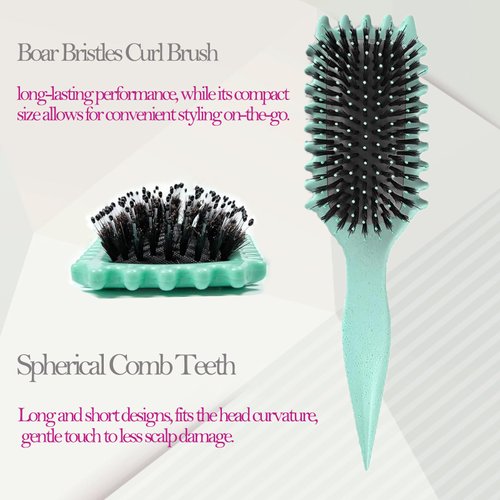 Curly Hair Brush，2024Curl Defining Brush, Curl Defining Brush,for Combing and Shaping Men's and Women's (Black)