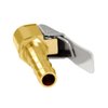 Joywayus Tire Inflator Valve 1/4" Open Flow Air Chuck with Lock Connector and Stainless Steel Clamp