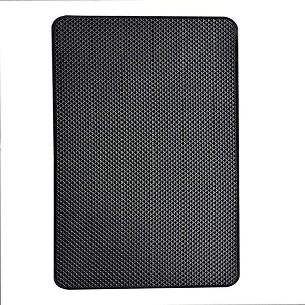 Limoly Anti Slip Mat, Non-Slip Rubber Pad 7 x 5, Universal Anti-Slip Car Dash Sticky Mat for Phones Sunglasses Keys GPS Electronic Devices (Black/Grid)