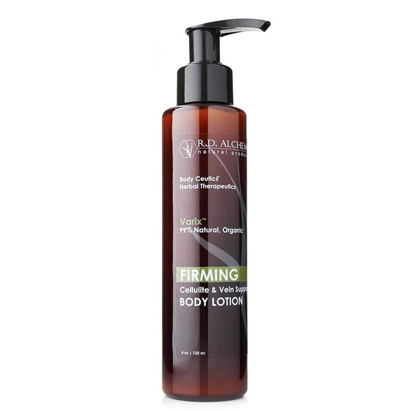 RD Alchemy - Natural & Organic Firming Body Lotion for Cellulite, Crepey Skin. Firming Herbal Extracts improve the appearance of loose, dimply skin and the dreaded orange peel effect.