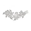 SAMKY Bridal Floral Rhinestones Crystal Prom Wedding Hair Comb Tiara T1080