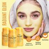 DERMAXGEN Turmeric Face Mask - Pure Organic Acne Treatment + Boosts Circulation + Anti-aging For Dull And Dry Skin Care- Set Of 3
