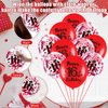 Red 16th Birthday Balloons for Boys Girls, 18Pcs Red Happy 16th Birthday Decorations Balloons 16th Birthday Latex Balloons Confetti Balloons for 16 Years Old Birthday Anniversary Party Supplies Decor