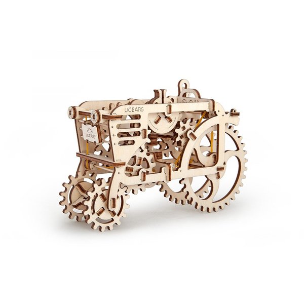 UGEARS Models 3-D Wooden Puzzle - Mechanical Tractor