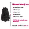 Beverlee Butterfly Short Bob Faux Locs Crochet Braids Pre-twisted Soft Locs Hair for Women #1B