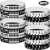 CupaPlay 48PCS Piano Notes Rubber Bracelets Silicone Wristbands Party Supplies -Piano Notes Theme Party Decorations Music Birthday Baby Shower Party Favors