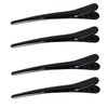 4 Pack Strong Black Bite Force Alligator Plastic Beak Hair Clips 3.15" Duckbill Clips Hair Barrettes Hair Pins Hair Slide Stylish for Women Girl Hair Jewelry Accessories
