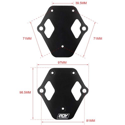 PQY Billet Aluminum Ignition Coil Bracket For MSD Blaster SS 8207 Coil