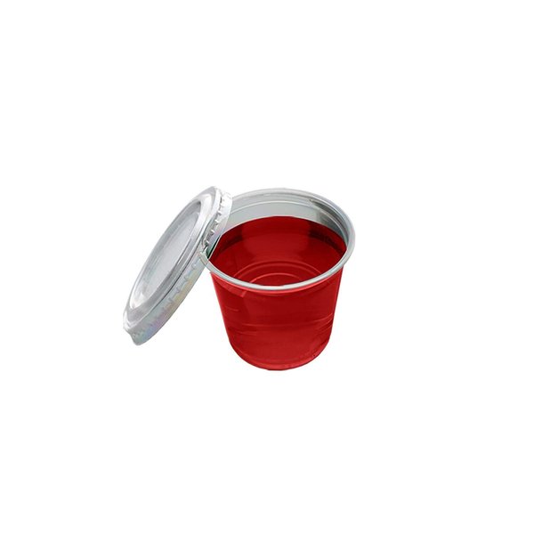 Party Essentials Squeezable Plastic Gelatin/Jello Shot Glasses/Portion Souffle Cups/Condiment Sauce Containers with Lids, 50 Sets, 2 oz. Clear (N502346)