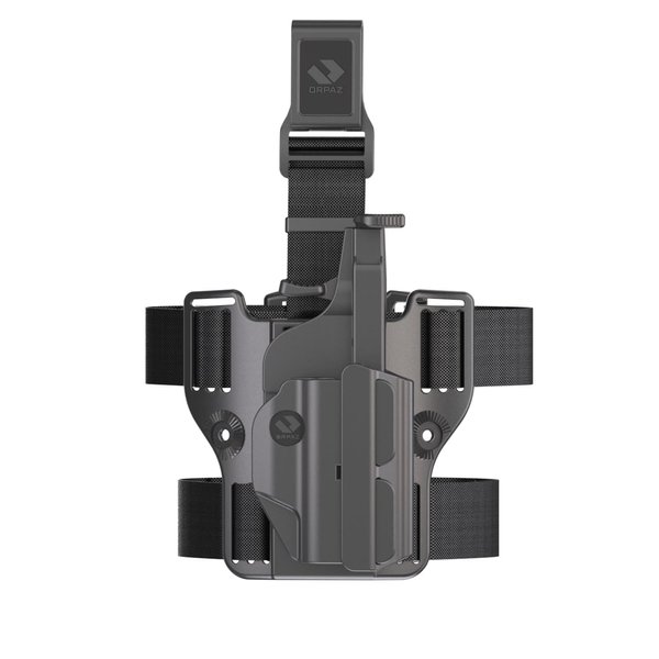 Orpaz T41 Adjustable and Modular Gun Holster Compatible with OWB Gun Holder with Light/Laser/Optics, Drop-Leg Holster - Unisex - Will Secure Your Handgun with a Tactical Appearance
