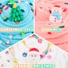 3 Pack Christmas Butter Slime Kit for Kids, Scented Slime with Santa Claus, Snowman, Christmas Tree Charm, Soft, Non-Sticky, Goodies Bag Toy for Christmas Party Favors, Birthday Gifts for Girl Boy