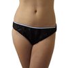 Underworks Womens Disposable Briefs Black sm-30pk