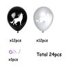 24PCS Wolf Latex Balloons for Wild Wolf Animal Theme Party Supplies-12inch Wolf Balloons Kids Birthday Party, Baby Shower, Festival Party Decorations