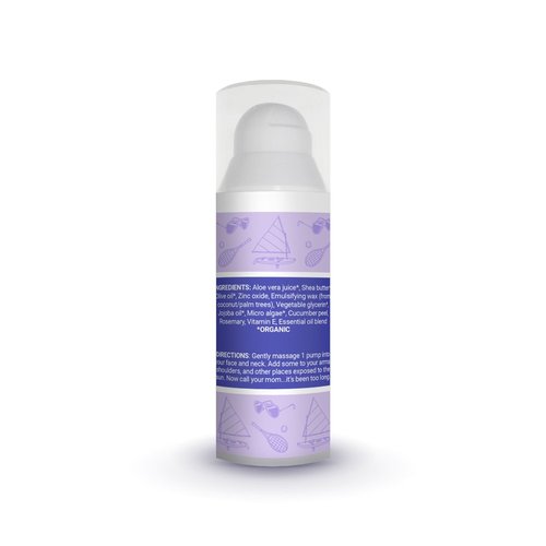 Face Moisturizer with SPF 12 Sun Protection (Lavender) | Reduces Redness & Prevents Sun Damage | 100% Natural with Organic Ingredients | Made for Sensitive & Oily Skin | 1.7 fl. oz.