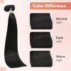 Ukira Hair Extensions Real Human Hair Clip ins, Natural Black Hair Extensions Clip in Human Hair 120g 16 Inch #1B 7Pcs Clip on Hair Extensions Black Natural Straight Remy Hair Extensions for Women
