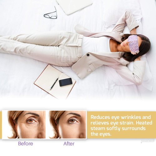 Steam Eye Mask for Sleeping, Heated Eye Mask for Relax, Disposable - Chamomile Scented Eyes Mask