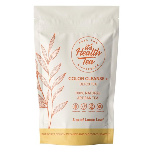 Gentle Detox Cleanse Tea - Natural Herbal Blend for Digestive & Colon Health Support, Caffeine-Free, Loose Leaf 3oz