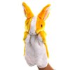 Bunny Hand Puppets Rabbit Plush Animals Toys for Kids Imaginative Pretend Play Storytelling (Yellow)