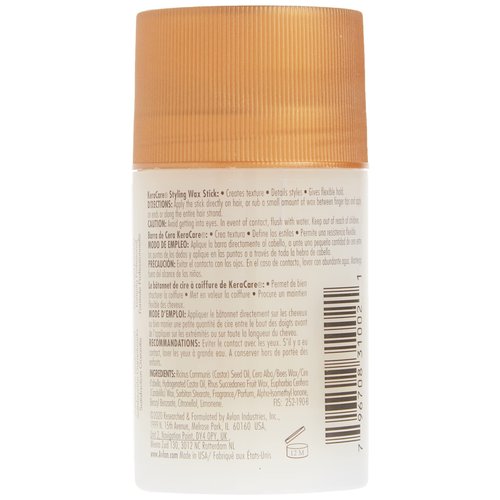 KeraCare Hair Wax Stick - 2.6 ounce - Castor Seed Oil - for Flyaways and Frizz - For All Hair Types - Slicked Back looks, Spikes, Braids, Twists, Tames Flyaways and Frizz, Wigs