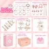OneCocoa Hair Accessories for Girls，Teen Girl Gifts Including Jewelry Box/Hair Clips/Hair Barrettes/Hair Ties/Hair Bows，birthday gift for girls age 6 7 8-14（Cute Bear）