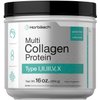 Horbäach Multi Collagen Protein Powder 16 oz | Type I, II, III, V, X | Hydrolyzed Collagen Peptide Powder | Keto & Paleo Friendly | Unflavored & Gluten Free