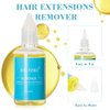 2 Bottles Tape in Remover for Hair Extensions Lace Glue Remover Gentle on Skin, No Greasy, Easy to Clean