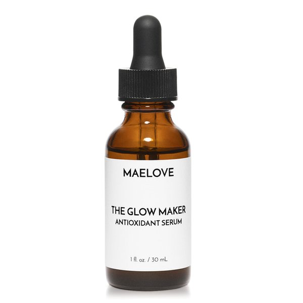MAELOVE Vitamin C Serum, Glow Maker with Vitamins C, E, Ferulic & Hyaluronic Acid, Unscented, Award-Winning Brightening and Hydrating Facial Serum, 1.0 fl oz