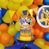 Cartoon Party Decorations,Birthday Party Supplies For Music Party Supplies Includes Happy Birthday Banner, Balloons, Cupcake Toppers, Cake Topper for Boys And Girls