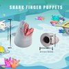 AQKILO Shark Finger Puppet Set, Animals Puppet Show Theater Props, Novelty Toys Weird Stuff Gifts, 5Pcs