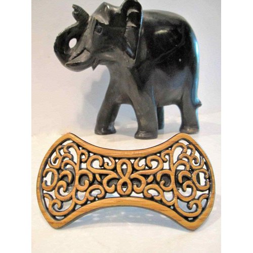 Generic Faux wooden hair clamp clip barrette
