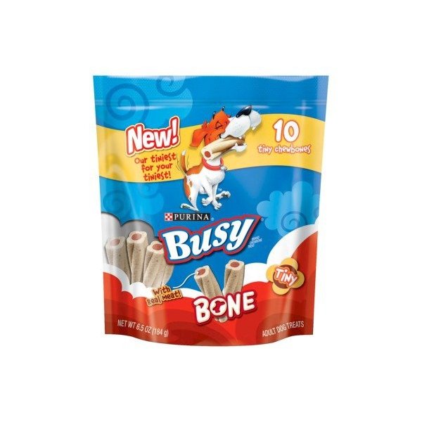 Busy Bone, Adult Dog Treats, 10 Ct. Tiny Chewbones, 6.5 Oz. - 2 Pack