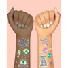 xo, Fetti Space + Planets Glow in Dark Temporary Tattoos for Kids - 46 pcs | Alien Birthday Party Supplies, Astronaut Favors + Rocket ship Decorations