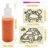 Zddaoole 32 Pcs Kids' Sand Art Kits,12 Color Sand Art kit Art Sand Scenic Sand with 20 Sheets Sand Art Painting Cards Set,1.25oz Bottles