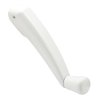 Prime-Line TH 22253 Folding Crank Handle for 11/32 In. Spindle Casement and Awning Window Operator – Low-Profile Design for Unobstructed Use of Blinds– Diecast Zinc, White Finish (Single Pack)