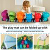 ALASOU 6 PCS Dinosaur Truck Car Toys with Playmat/Storage Bag|Baby Toys for 1 2 3 Year Old Boy|1 2 Year Old Boy Birthday Gift for Infant Toddlers|First Birthday Gifts for Toddler Toys Age 1-2