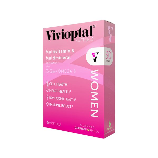 Vivioptal Women 30 Softgels - Multivitamin & Multimineral Supplement - CoQ10 & Omega 3