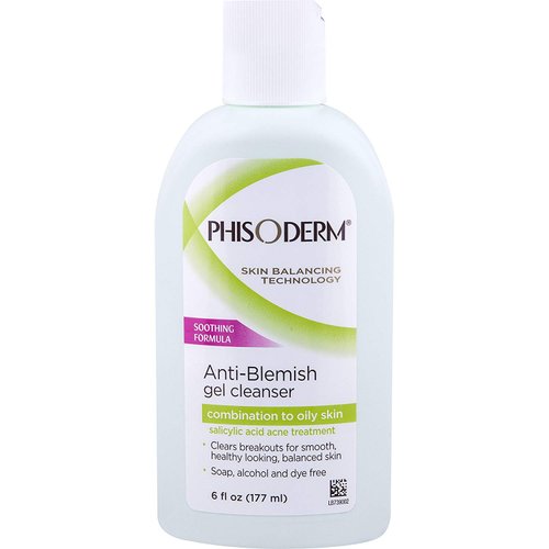 pHisoderm Anti-Blemish Gel Facial Wash 6 oz (Pack of 7)