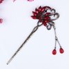 Vintage Chinese Women's Peacock Bird Crystal Hair Stick, Bridal Hair, Wedding Hair, Bride Hair Jewelry