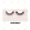 Generic SJ LASHES 3D Mink Lashes Cruelty Free Black Vegan Mink Fur Pair (3DVM27)