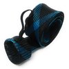 Reaction Tackle Fishing Rod Socks - Fishing Pole Sleeves and Covers for Baitcasting Rods, Spinning Rods Black/Blue (Point-Spin-11)