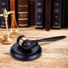 Gavel and Block Set, Wooden Handcrafted Judge Hammer Gavel Sound Block for Lawyer Judge Auction Sale,Gavel and Block Set Personalized Judge Hammer