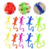 NUOBESTY 15Pcs Stretchy Sticky Lizards Toys Funny Sticky Lizards Mini TPR Lizard Toys for Kids Party Favors Goodie Bags Filler